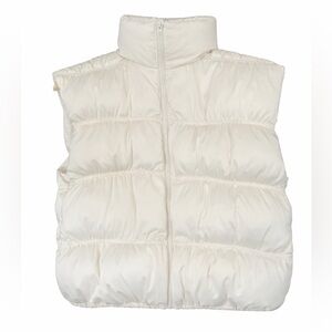Cream Wild Fable Puffer Vest